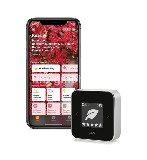 Eve ZM-51946 Room, temperature & humidity, HomeKit, Black